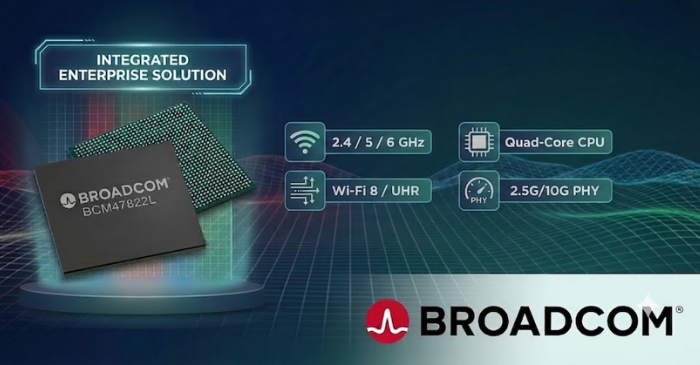 Компания Broadcom представила трехдиапазонный Wi-Fi 8 SoC для корпоративных точек доступа